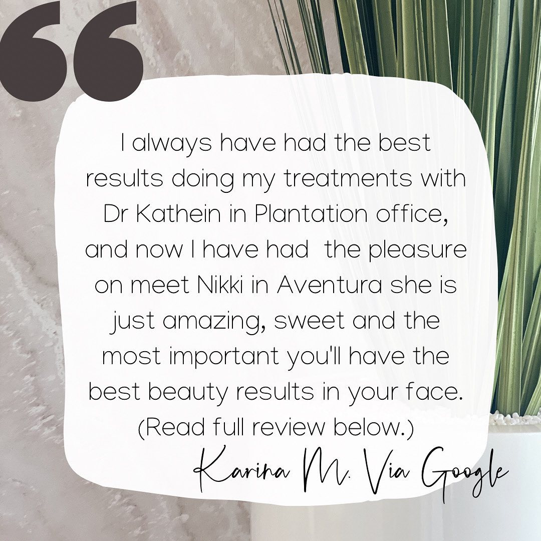 I always have had the best results doing my treatments with Dr. Kathein